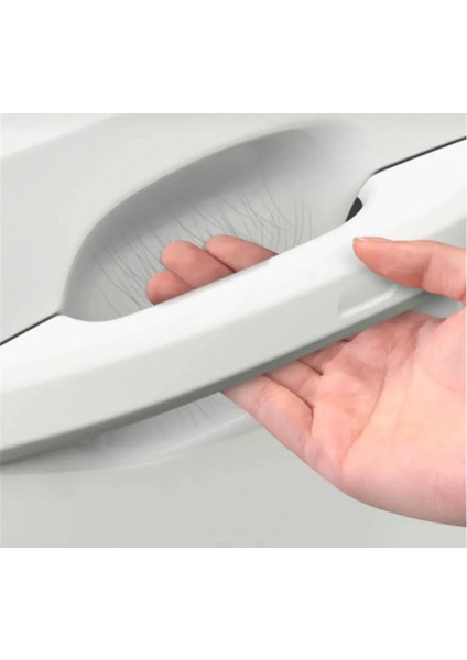 Oto Araç Kapı Kolu Koruyucu Boya Çizik Önleyici Şeffaf Film 4 Set