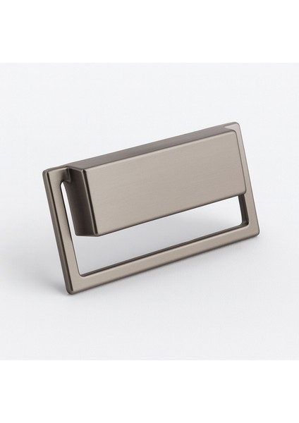 Marko Soft Füme Metal Gömme Mobilya Kulp Modern Dolap ve Çekmece Dayanıklı Dekoratif Kulplar