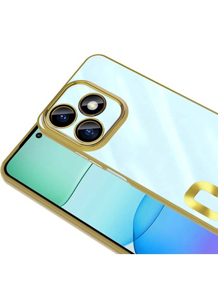 Xiaomi Redmi 13 4g Uyumlu Kılıf Logo Gösteren Kamera Korumalı Silikon Gold fiyatları