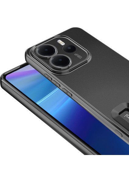 Xiaomi Redmi Note 14 Uyumlu Kılıf Logo Gösteren Kamera Korumalı Silikon Siyah fiyatları