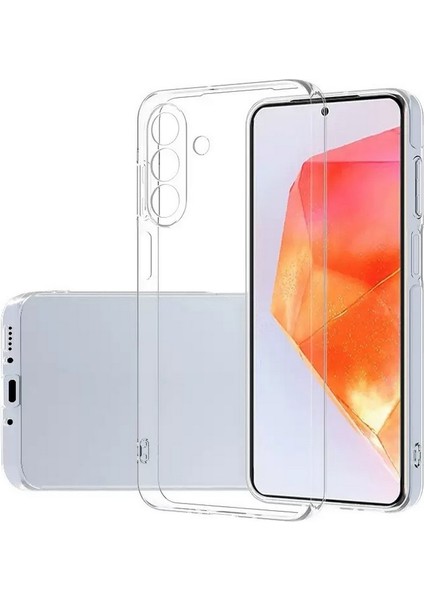 Samsung Galaxy A17 Uyumlu Kılıf Süper Silikon Kamera Korumalı Şeffaf Renksiz