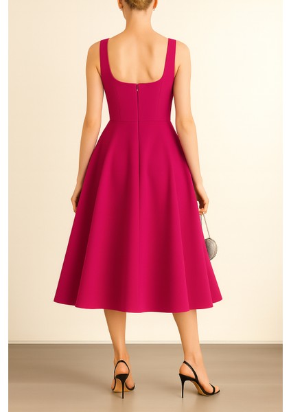 Kolsuz Astarlı Uzun Elbise fiyatları