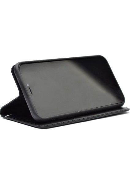 Samsung Galaxy A17 Uyumlu Kılıf Delüx Cüzdan Kartvizitli Standlı Kopçalı Siyah modelleri