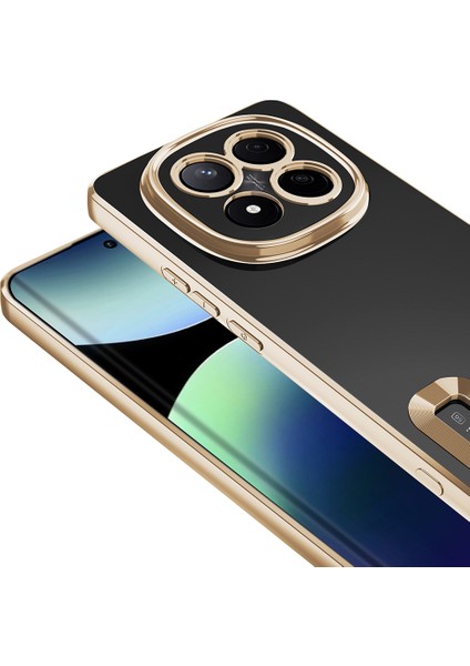 Xiaomi Redmi Note 14 Pro Plus Uyumlu Kılıf Logo Gösteren Kamera Korumalı Silikon Gold fiyatları