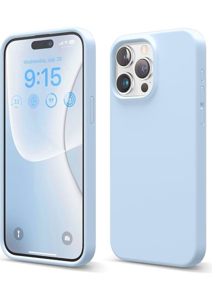 iPhone 15 Pro Amblemsiz Renkli Silikon Kılıf-Lansman Renk Apple
