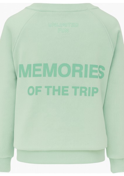 Çocuk Eşofman Takımı - Mint Yeşili, Sweatshirt & Alt, Rahat Günlük Spor Kıyafet, 3-10 Yaş modelleri