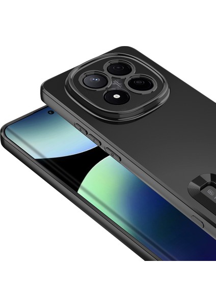 Xiaomi Redmi Note 14 Pro Plus Uyumlu Kılıf Logo Gösteren Kamera Korumalı Silikon Siyah fiyatları