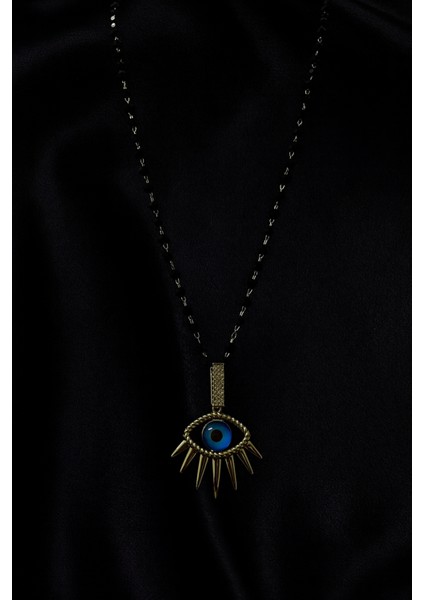 Kristal Boncuklu Göz Model Kolye