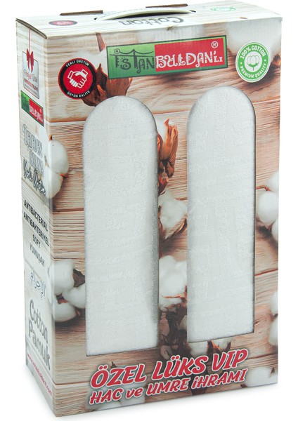 Lüks %100 Pamuk Erkek Ihram - Hac Umre Için Terletmez Dikişsiz 2 Parça Set - 110X220 cm modelleri