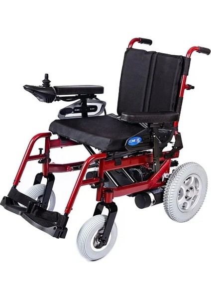 Akülü Tekerlekli Sandalye Bordo | 340W Motor, Yatarlı Sırt, Katlanabilir Alüminyum Şase, 130 kg Taşıma Kapasiteli Allure modelleri