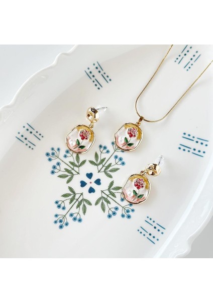 Gracia Çelik Kolye Küpe