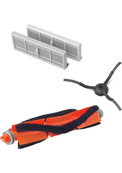 Philips Homerun 7100 Uyumlu Robot Süpürge Yedek Set – 2 Filtre + Ana Fırça + Yan Fırça – XU7100