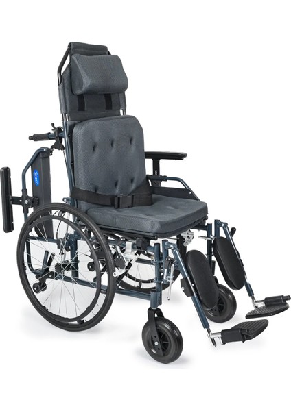 Tekerlekli Sandalye | Yatarlı Sırt, Baş-Boyun Destekli, Baldır Destekli Ayaklıklar, Alüminyum Gövde KY954LGC-46 Lux fiyatları