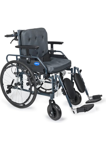 Tekerlekli Sandalye | Yatarlı Sırt, Baş-Boyun Destekli, Baldır Destekli Ayaklıklar, Alüminyum Gövde KY954LGC-46 Lux modelleri