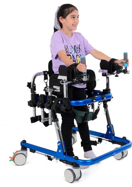 Pediatrik Walker Yürüteç | Çift Yönlü Kullanım, Ayarlanabilir Aksesuar ve Yükseklik DY049146L(2)