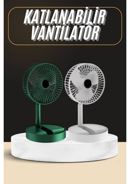 Zengezur Katlanabilir USB Şarjlı Masaüstü Soğutucu Mini Fan Telefon Tutucu
