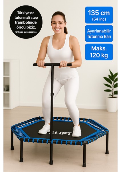 135 cm ''(54 Inç) Tutunmalı Step Trambolin