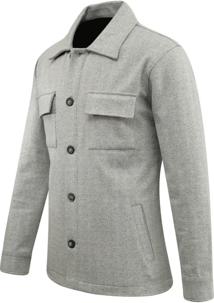 Erkek Kışlık Kumaş Hırka Noktalı Desenli Klasik Kalıp - 5233G fiyatları