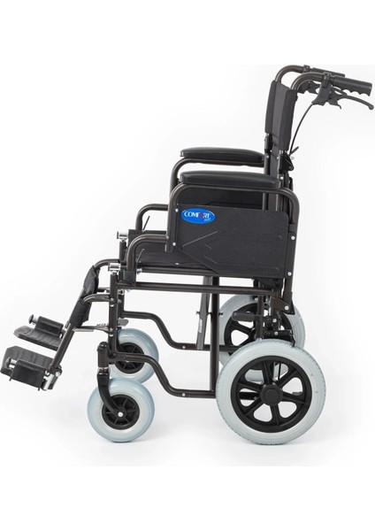 Transfer Tekerlekli Sandalye | Refakatçi Frenli, Patlamaz Tekerlekli DM-327 Mini 50CM modelleri