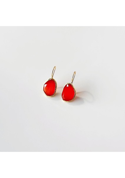 Geoda Doğal Taş Küpe