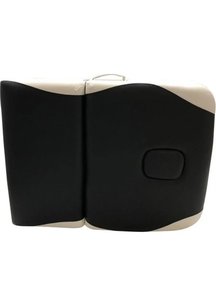 Masaj Masası Siyah&beyaz | Ahşap Ayaklı, Ayarlanabilir Yükseklik, Taşıma Çantalı GM-305 fırsatları