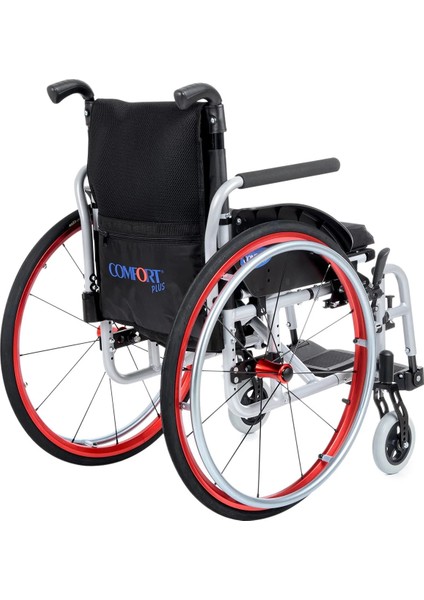 Aktif Tekerlekli Sandalye | Hafif Alüminyum Şase, Quick Release Tekerlek, 40 cm Oturum Genişliği, 15 Kg, DM-315 fırsatları
