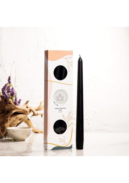 Siyah Şamdan Mum
