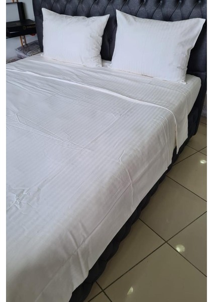 Satin Zarif Armürlü Çift Kişilik Nevresim Takımı Krem fiyatları