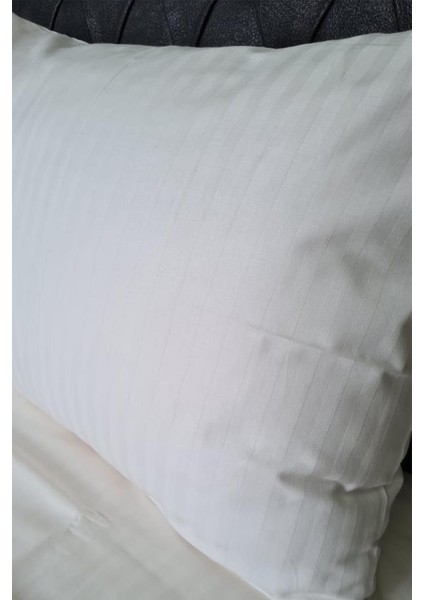 Satin Zarif Armürlü Çift Kişilik Nevresim Takımı Krem indirimleri