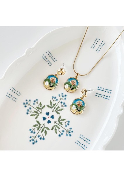 Passeig Çelik Kolye Küpe