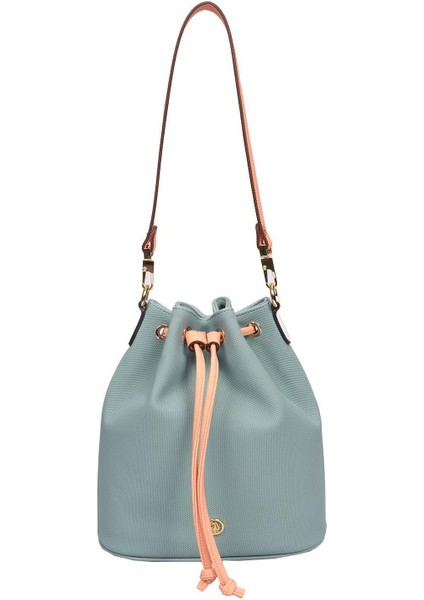 Çapraz Askılı Kadın Çanta Çivit-Somon Us23260