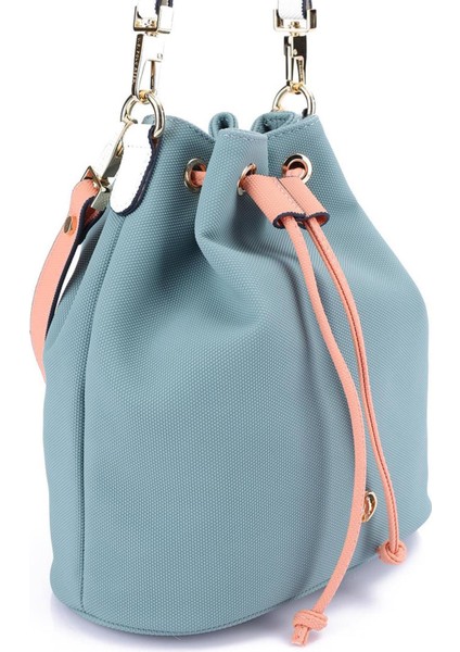 Çapraz Askılı Kadın Çanta Çivit-Somon Us23260