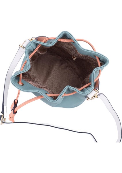 Çapraz Askılı Kadın Çanta Çivit-Somon Us23260