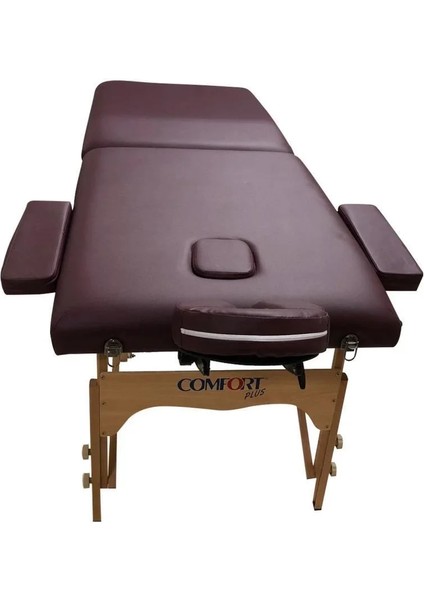 Masaj Masası Bordo | Ahşap Ayaklı, Ayarlanabilir Yükseklik, Taşıma Çantalı GM-201 fiyatları