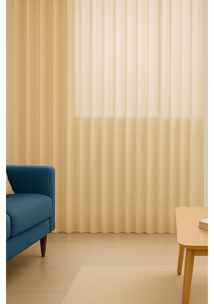 Krem Düz Tül Perde, Sık Pile, Düz, Sade, Tül Perde, Kornişli, Kırışmaz, Ütü Istemez fiyatları