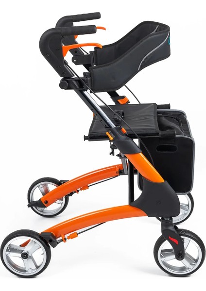 Rolatör Yürüteç Turuncu | Alüminyum Gövde, 7'' Pvc Tekerlekli, Katlanabilir ve Frenli DY049147L fiyatları
