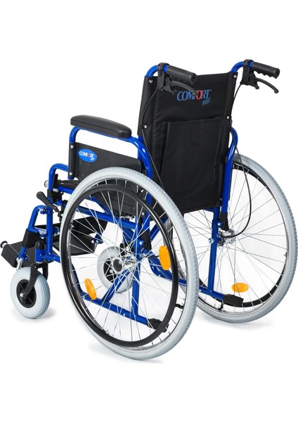 Tekerlekli Sandalye | 40 cm Oturma Genişliği, Refakatçi Frenli, Çelik Gövde, DM-312 modelleri