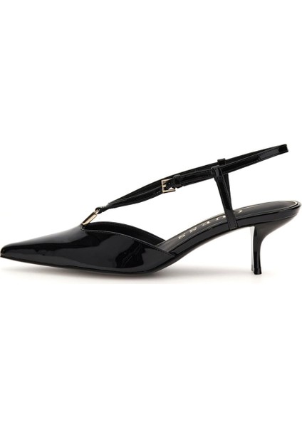 Kadın Desie Rugan Sivri Burunlu Topuklu Ayakkabı - Siyah fiyatları