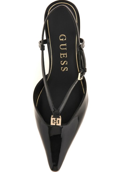 Kadın Desie Rugan Sivri Burunlu Topuklu Ayakkabı - Siyah modelleri