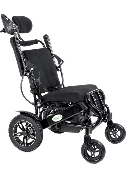 Akülü Tekerlekli Sandalye | Katlanabilir Alüminyum Gövde, Manuel Yatar Sırtlık CR-6012 Lux fiyatları
