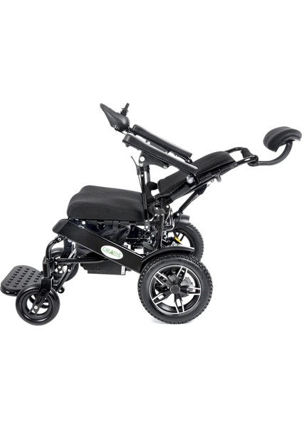 Akülü Tekerlekli Sandalye | Katlanabilir Alüminyum Gövde, Manuel Yatar Sırtlık CR-6012 Lux indirimleri