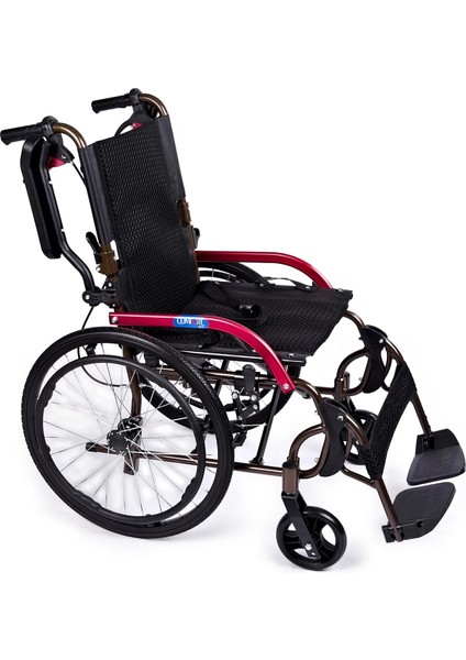Transfer Tekerlekli Sandalye | Alüminyum Gövde, Kompakt Yapı, Refakatçi Frenli GK863LAJ-20 Jet Black fiyatları