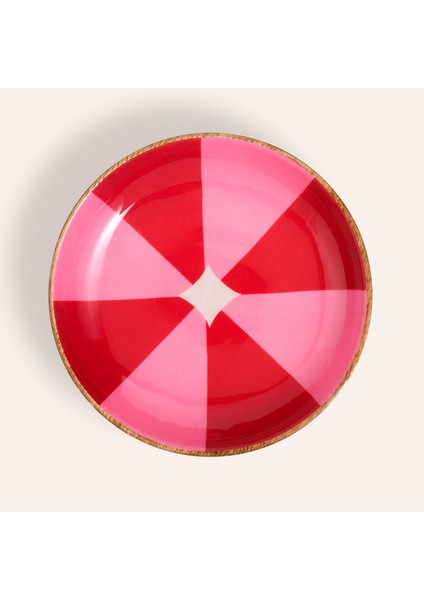 Lakrı Mango Ağacı Kase 13X13X4 cm Fuşya - Pembe