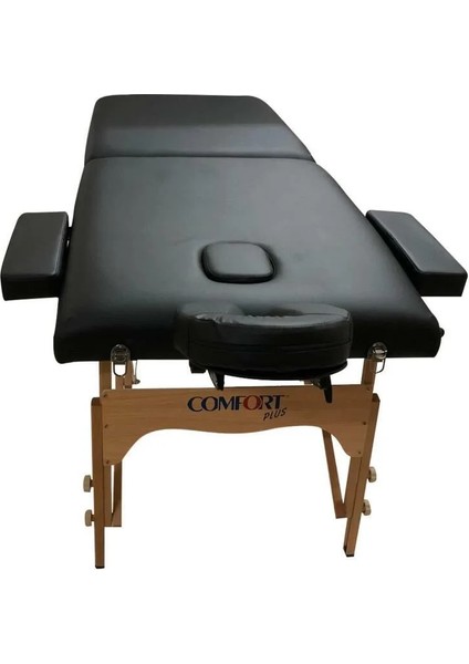 Masaj Masası Siyah | Ahşap Ayaklı, Ayarlanabilir Yükseklik, Taşıma Çantalı GM-201 modelleri