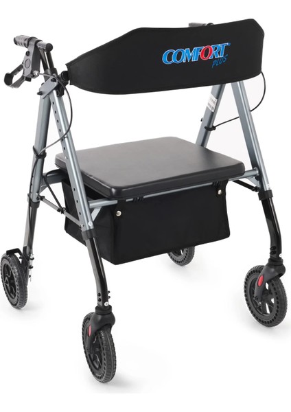 Obez Alüminyum Rolatör | Geniş Gövdeli Tasarım, Yüksek Taşıma Kapasiteli Yürüteç DM-9200 Xxl