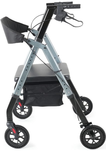 Obez Alüminyum Rolatör | Geniş Gövdeli Tasarım, Yüksek Taşıma Kapasiteli Yürüteç DM-9200 Xxl fırsatları