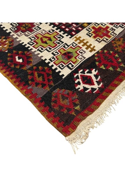 El Dokuma Antika Gömürgen Kilimi 112X150 Kök Boya %100 Yün Kilim fiyatları