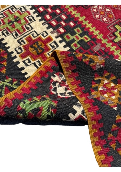 El Dokuma Antika Gömürgen Kilimi 112X150 Kök Boya %100 Yün Kilim fırsatları