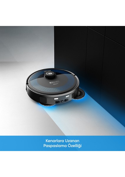 katya U Akıllı Robot Süpürge 10000PA Yüksek Emiş Gücü, Otomatik Mop Yıkama ve Kurutma