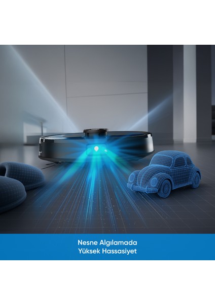 katya U Akıllı Robot Süpürge 10000PA Yüksek Emiş Gücü, Otomatik Mop Yıkama ve Kurutma